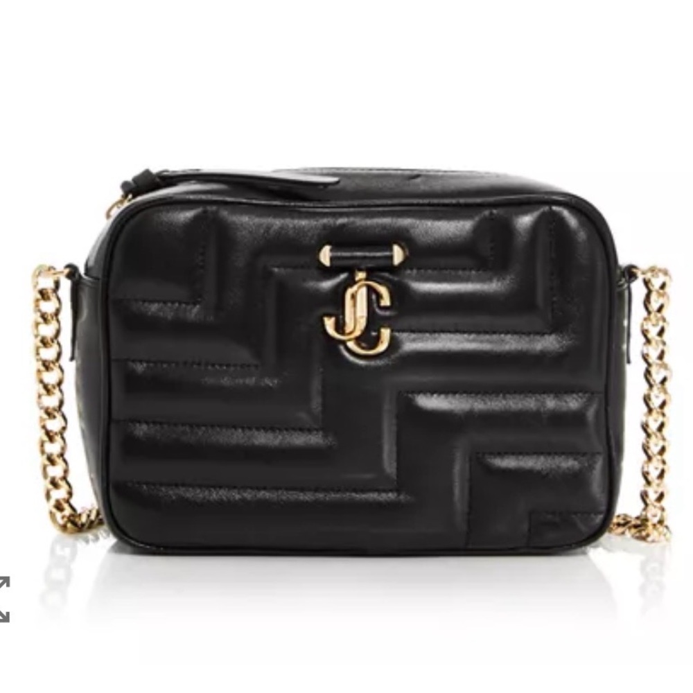 Jimmy choo Varenne Leather Crossbody Camera Bag